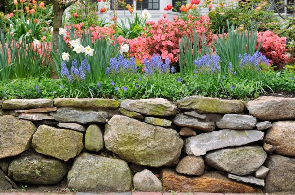 Stone Wall Hardscaping in Draper